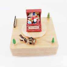 FQ Marke Pop berühmte Hochzeit Lieferanten Spielzeug schöne Haus Handkurbel Holz Spieluhr